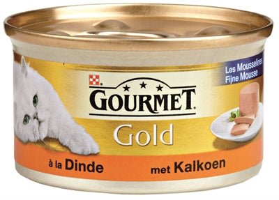 Gourmet Gold Fine Mousse Dinde 85 GR (24 pièces)
