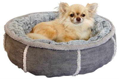 Rosewood Dog Bed Plush Donut Gray 51X51X13 CM