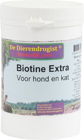 Dierendrogist Biotin Powder+Herbs For Dogs And Cats 200 GR