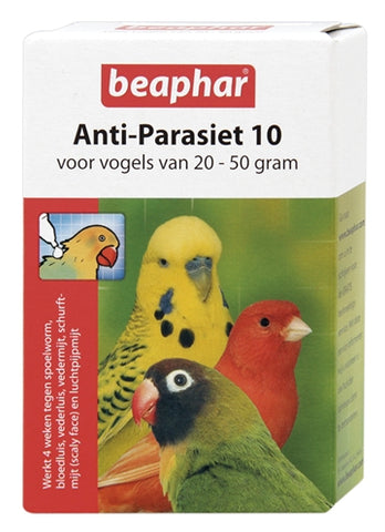 Beaphar Anti-Parasiet 10 Vogel (20-50Gr) 20-50 GR 2 PIP