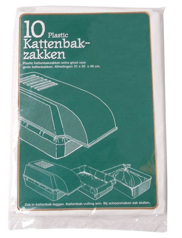 Sac de litière en plastique sans marque pour chat, pour très grands bacs à litière 51x20x46 cm