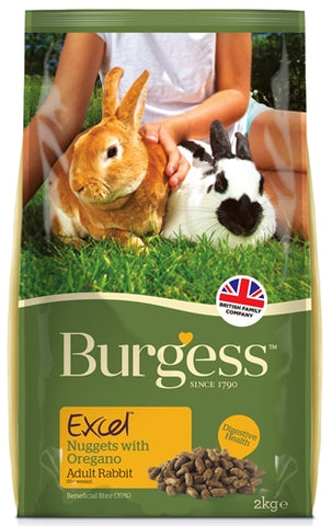 Burgess Excel Rabbit Adult Origan Nourriture pour lapin Tht 24-09-2022 2 KG