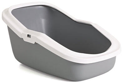 Savic Litter Box Aseo Gray / White 56X39X27.5 CM
