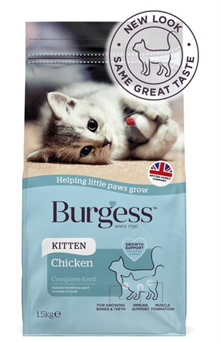 Burgess Kitten Rijk Aan Kip 1,5 KG