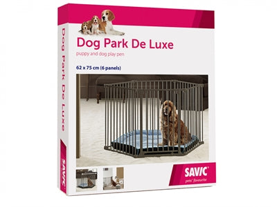 Savic Puppyren Dog Park Deluxe Black 62X75 CM