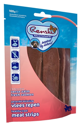 Renske Healthy Reward Meat Strip Salmon 100 GR