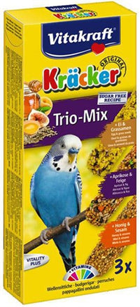 Vitakraft Perruche Kracker Miel/Fruit/Oeuf 3 EN 1