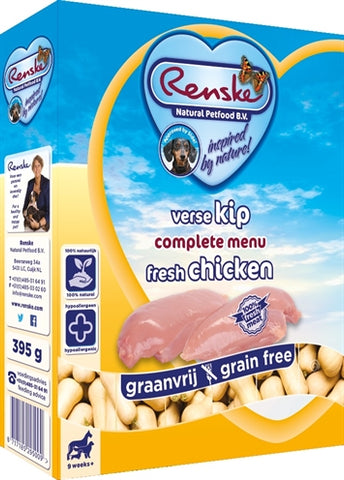 Renske Fresh Meat Chicken Grain Free 395 GR (10 pieces)