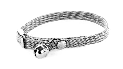 Martin Sellier Collier Chat Elastique Nylon Gris 30X1 CM