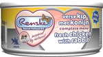 Renske Fresh Meat Meal Cat Poulet Frais Avec Pâté De Lapin 70 GR (24 pièces)