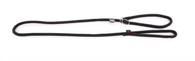 Martin Sellier Laisse Retriever Nylon Ronde Noir 13 MMX180 CM