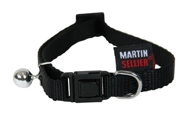 Martin Sellier Cat Collar Nylon Uni Black 11 MMX20-30 CM