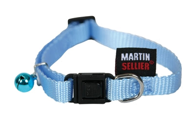 Martin Sellier Collier pour Chat Nylon Uni Bleu 12 MMX20-30 CM