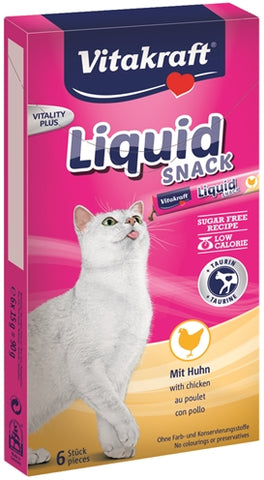 Vitakraft Cat Liquid Snack Kip & Taurine 6 ST