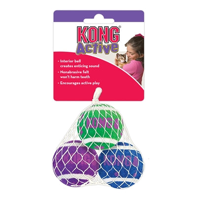 Balles de tennis Kong Cat avec bulles 4X4X4 CM 3 PCS