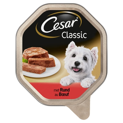 Cesar Alu Classic Pate With Beef 14X150 GR (14 pieces)