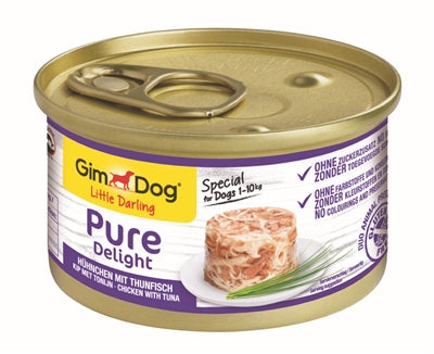 Gimdog Little Darling Pure Delight Chicken / Tuna 85 GR (12 pieces)