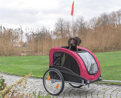 Remorque à vélo pour chien Trixie noir / rouge