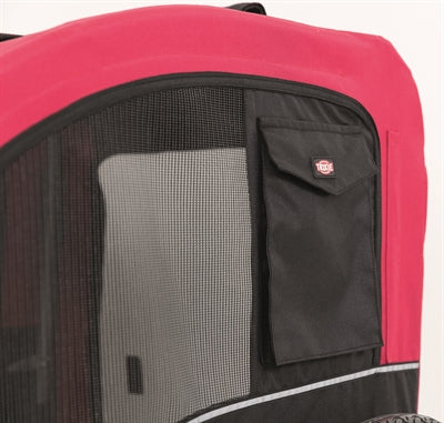 Remorque à vélo pour chien Trixie noir / rouge