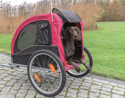 Remorque à vélo pour chien Trixie noir / rouge