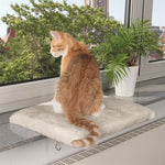 Trixie Lit pour Chat Plateau Rebord de Fenêtre Gris Clair 51X36 CM