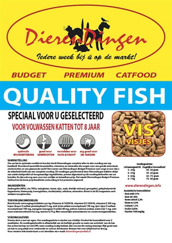 Unbranded Budget Premium Catfood Qualité Poisson 15 KG