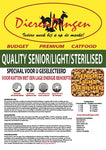 Merkloos Budget Premium Catfood Quality Senior / Light / Sterilised 15 KG
