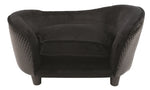 Enchanted Pet Enchanted Dog Bed Sofa Ultra Plush Snuggle Wicker Black 68X41X38 CM
