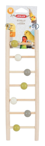 Zolux Ladder Wood 7 Treads With Beads 1X8.5X35 CM