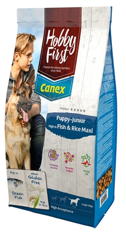 Hobbyfirst Canex Puppy/Junior Brocks Rich In Fish & Rice Maxi 12 KG