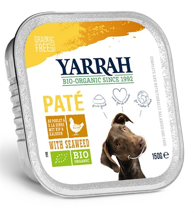 Yarrah Dog Alu Pate Chicken / Seaweed Grain Free 12X150 GR