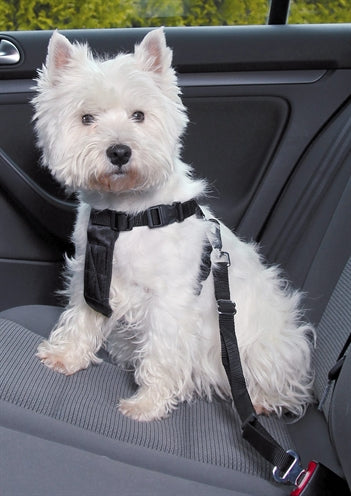 Trixie Harnais pour Chien Voiture avec Ceinture Noir 