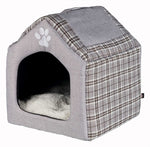 Trixie Relax Igloo Niche pour chien Silas Gris/Crème 40 x 45 x 40 cm