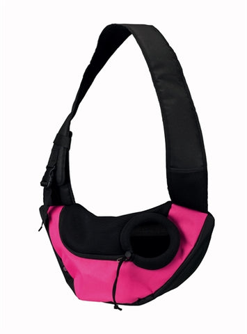 Trixie Front Carrier Sling Carrying Bag Pink/Black 50X18X25 CM