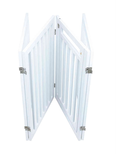 Trixie Barrière pour Chien avec Porte Blanc 60-160 X 81 CM