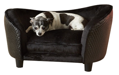 Enchanted Pet Enchanted Dog Bed Canapé Ultra Peluche Snuggle Osier Marron 68 x 41 x 38 cm