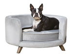 Enchanted Pet Enchanted Canapé-lit pour chien Rosie Gris 68,5 x 68,5 x 35,5 cm
