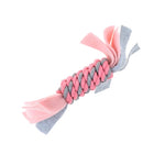 Bobine de corde de soie Little Rascals avec polaire rose 22 x 5 x 5 cm