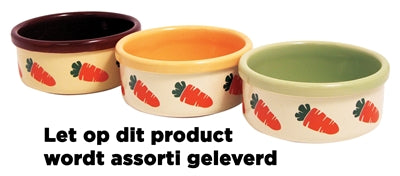 Rosewood Options Bol à Nourriture Carotte Design Assorti 12,5 CM