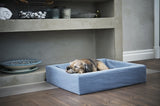 Bia Bed Couvre-lit en coton pour chien Bleu