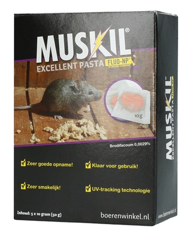 Merkloos Muskil Excellent Pasta Muis 5X10 GR