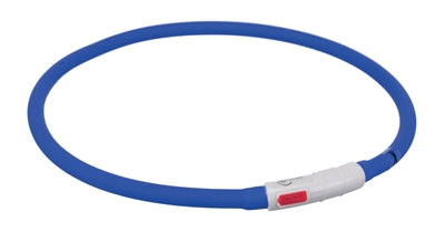 Trixie Collier Lampe Flash USB Lumineux Rechargeable Bleu Royal 70X1CM