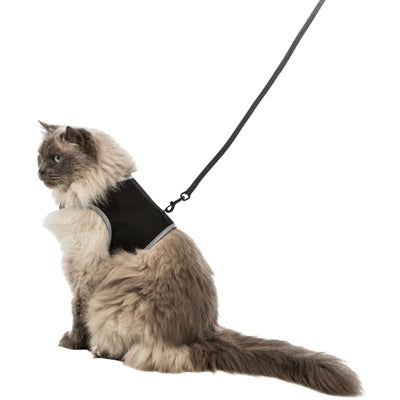 Trixie Cat Harness Soft With Leash Assorted 24-42 CMX1.2 MTR