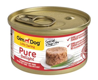 Gimdog Little Darling Pure Delight Tuna / Beef 85 GR (12 pieces)