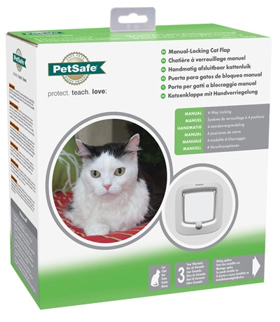 Chatière Petsafe jusqu'à 7 Kg manuelle blanche
