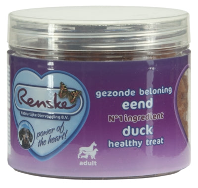 Renske Dog Healthy Reward Mini Coeurs Canard 100 GR