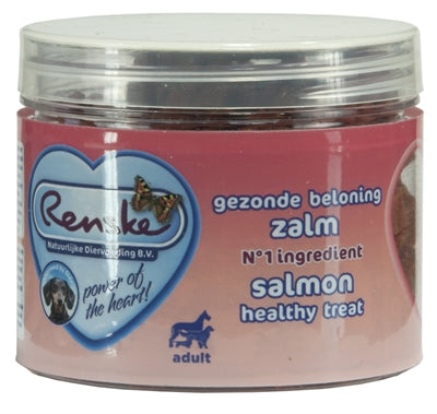 Renske Dog Healthy Reward Mini Hearts Salmon 100 GR