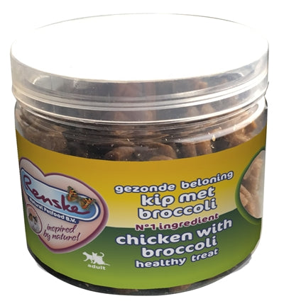 Renske Kat Healthy Reward Mini Hearts Chicken / Broccoli 100 GR
