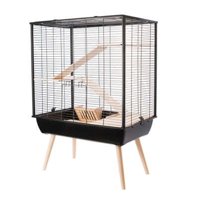 Zolux Neo Cosy Cage pour rongeurs Grande Noir 78 x 48 x 80 cm