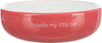 Trixie Food Bowl / Drinking Bowl Cat Flat Nose Red / White 300 ML 15 CM